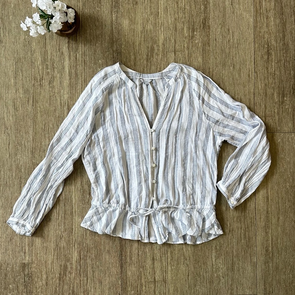 Rails Striped Linen Top 🤍